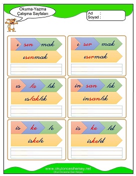 s sesi Grubu Çalışma Sayfaları